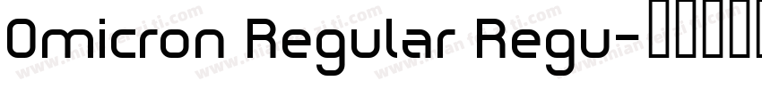 Omicron Regular Regu字体转换